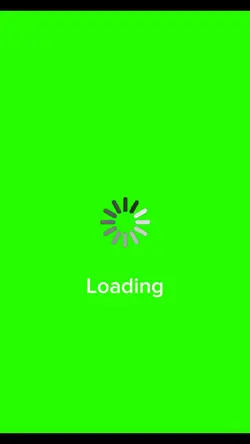 Loading green screen