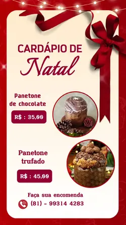 Cardápio de Natal