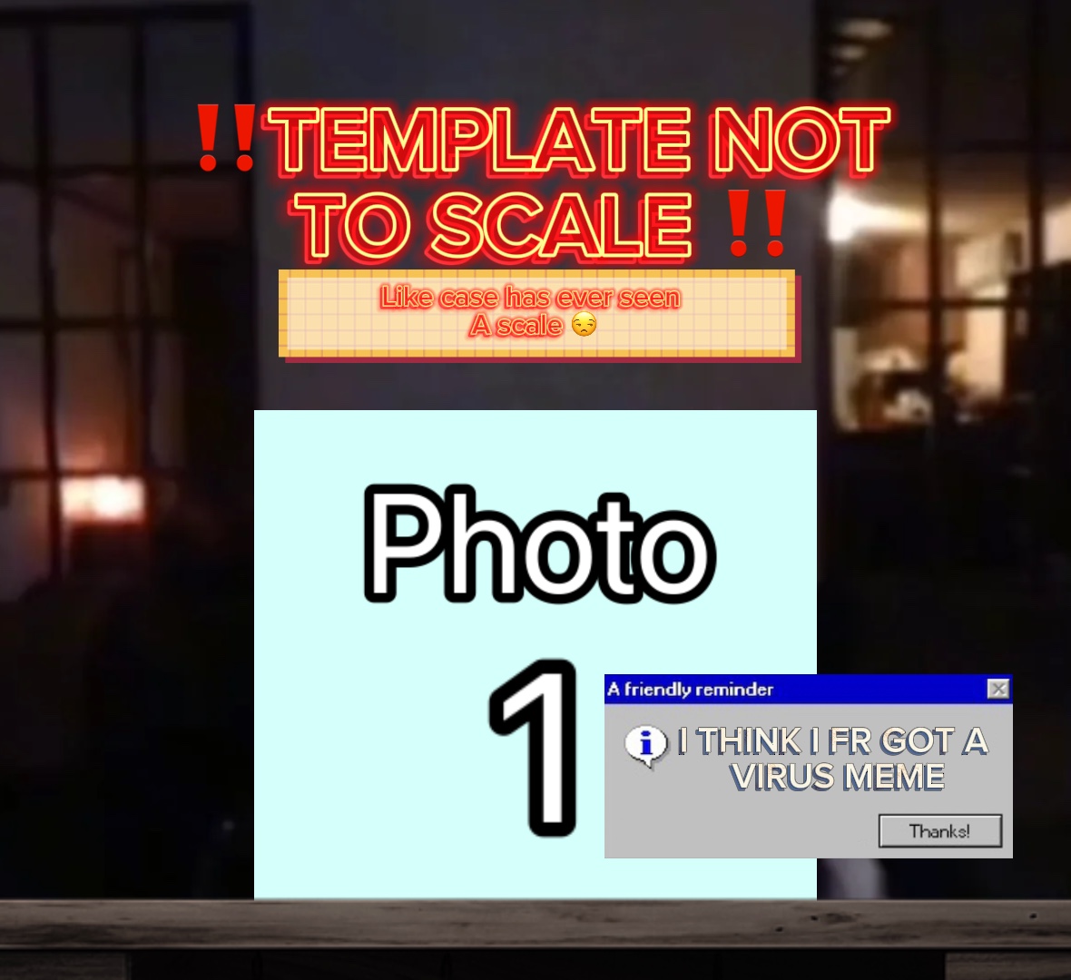 Ölçeklendirmemek için Temlate