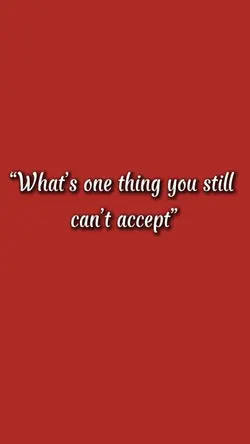 Can’t accept…
