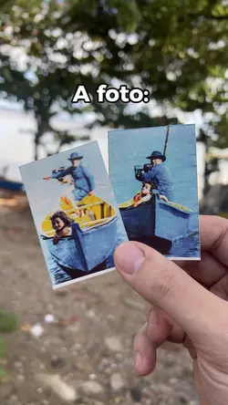 A foto o momento
