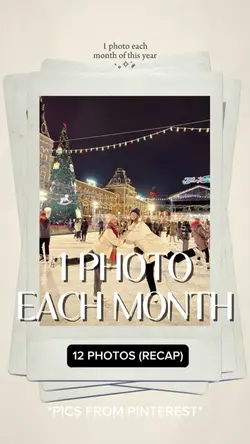 1 photo each month 