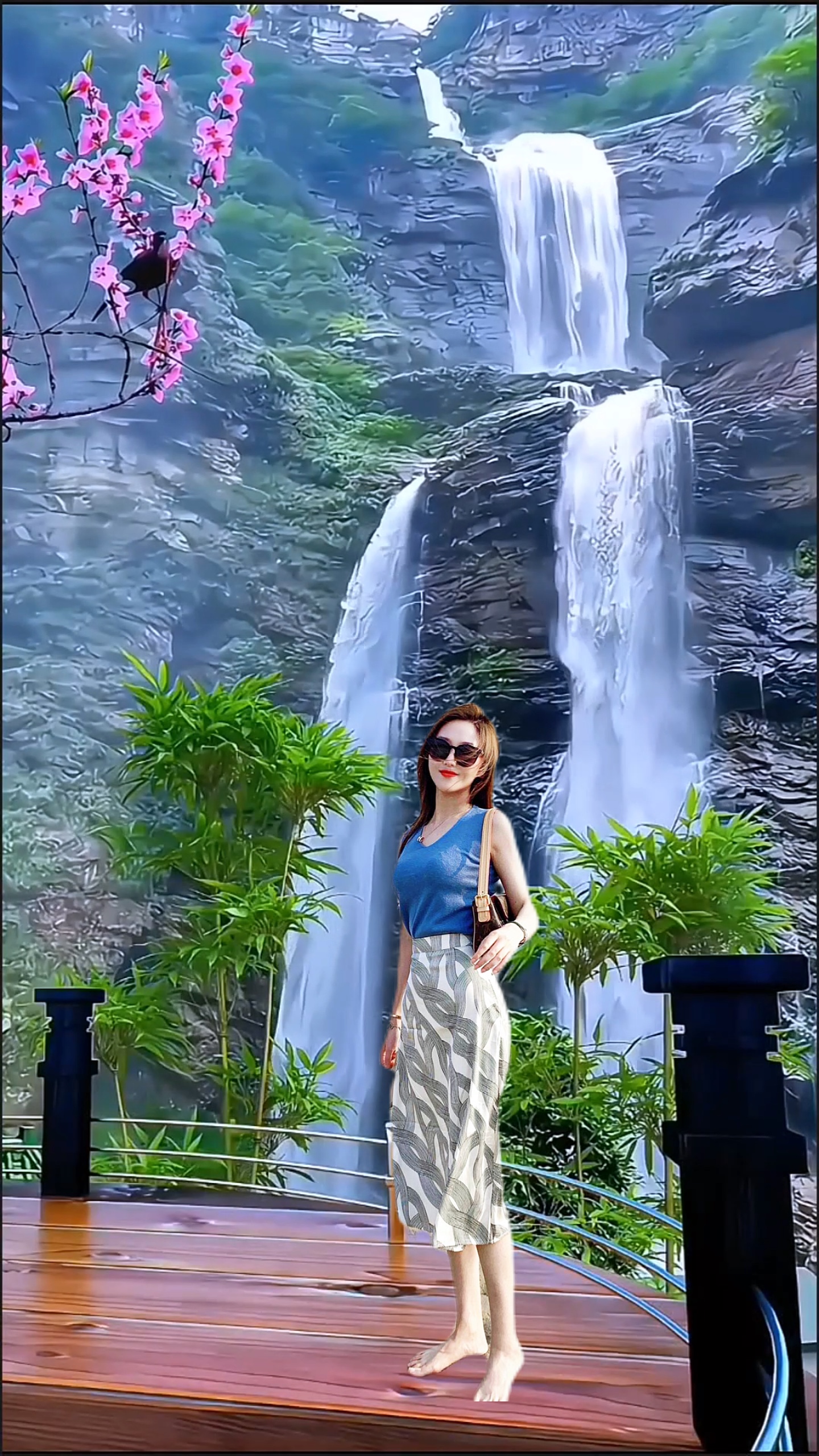 Vista da cachoeira