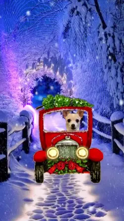 Red Christmas Truck