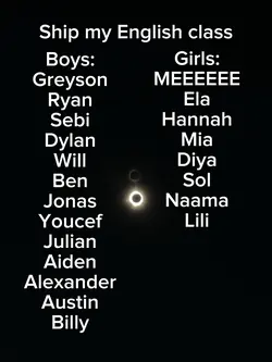 Ship my English clas