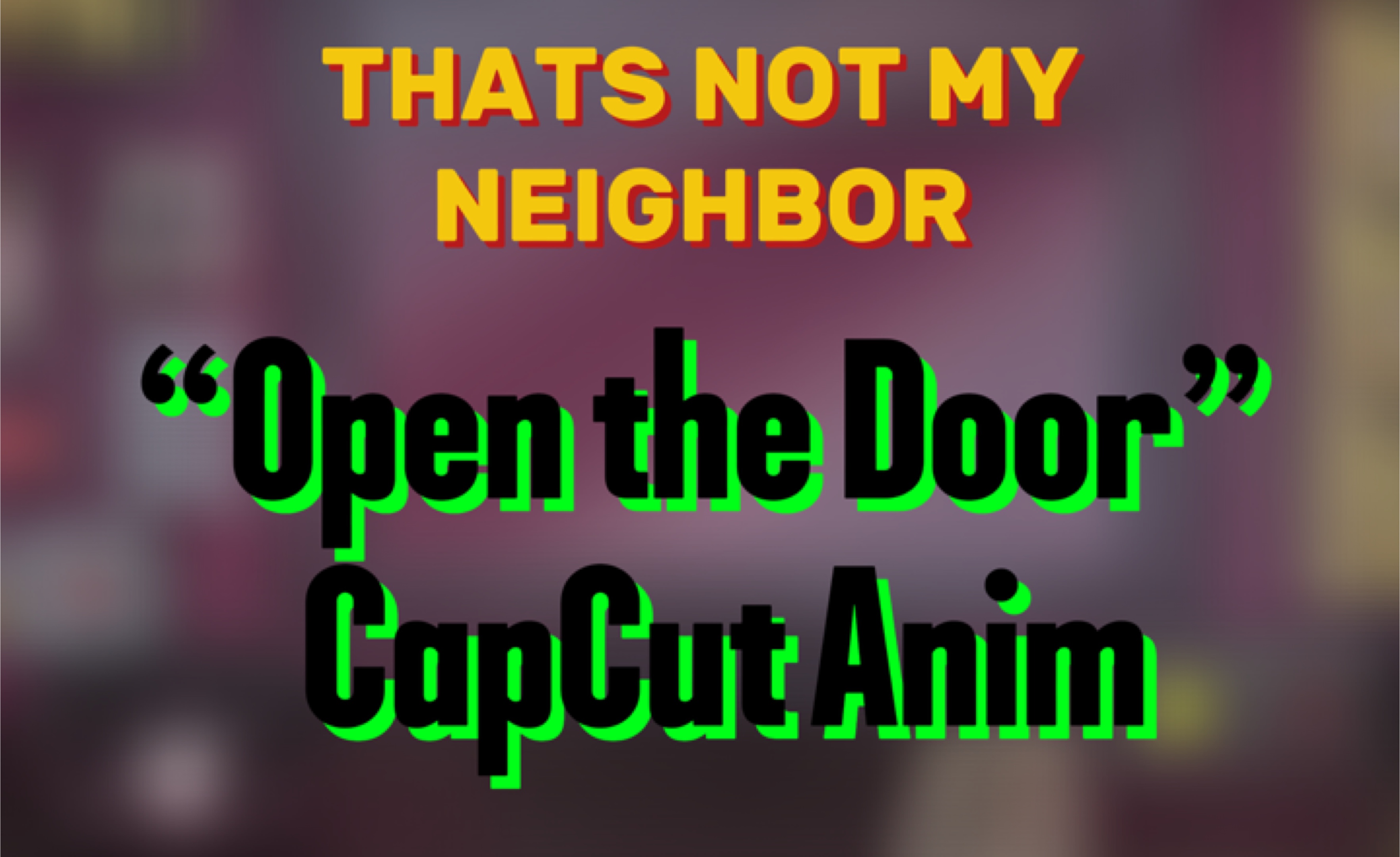 Open the Door