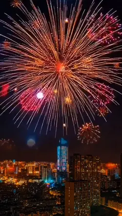New Year fireworks