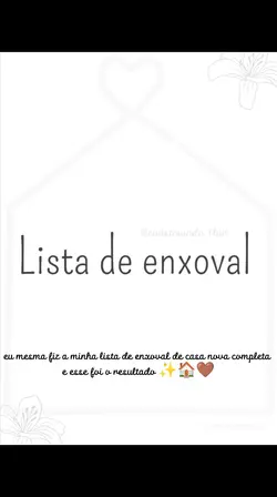 lista de enxoval 