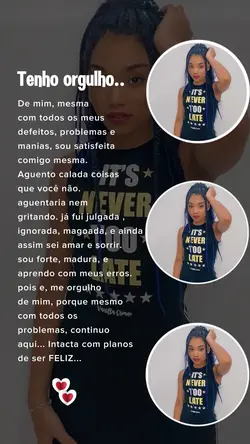 TENHO ORGULHO DE MIM