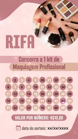 Rifa maquiagem pro