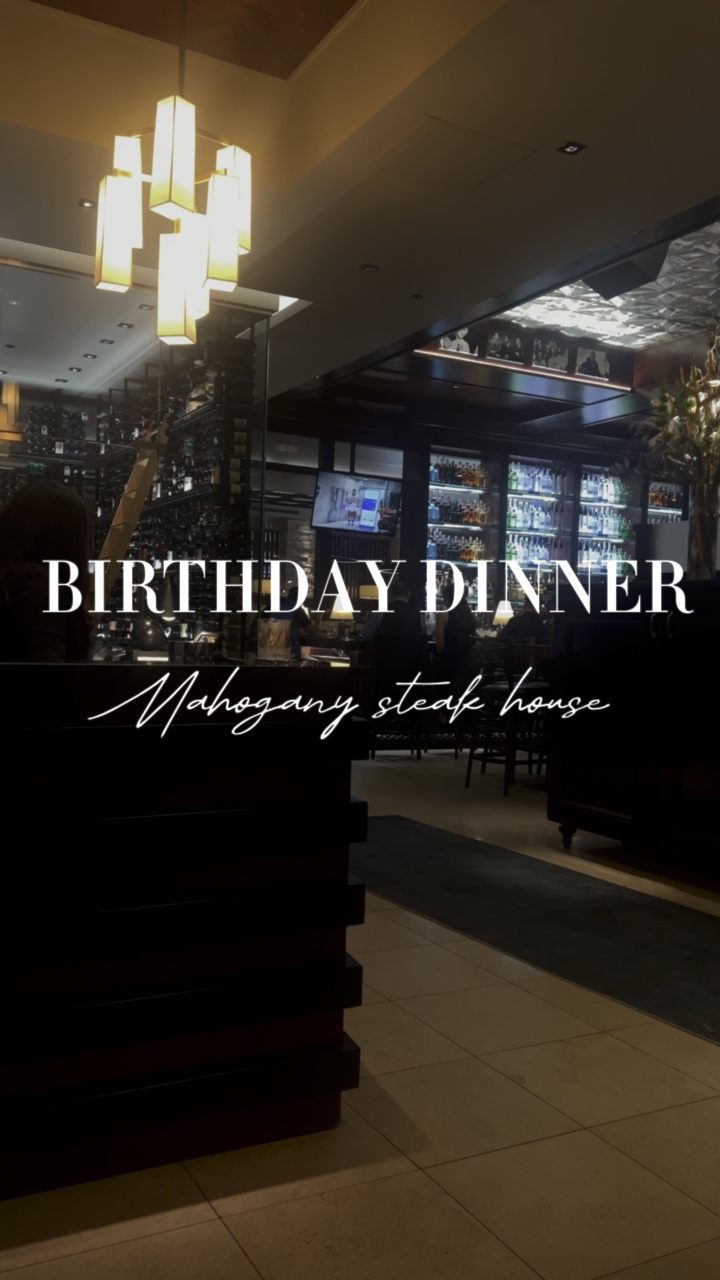 Birthday dinner vibe