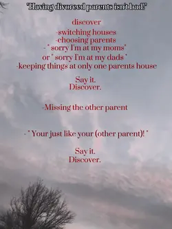 Divorced parents💔💔