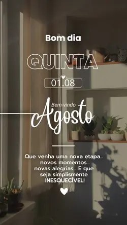 Bem-vindo Agosto 🏆