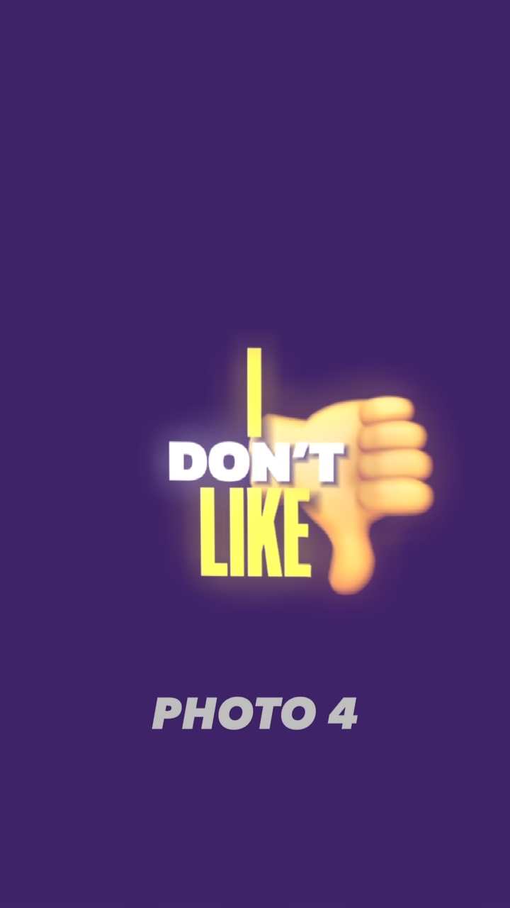 I don’t like 👎