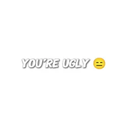 You're ugly 
