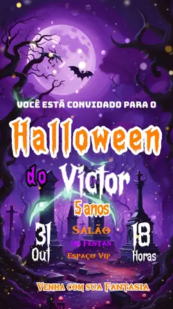 Convite Halloween