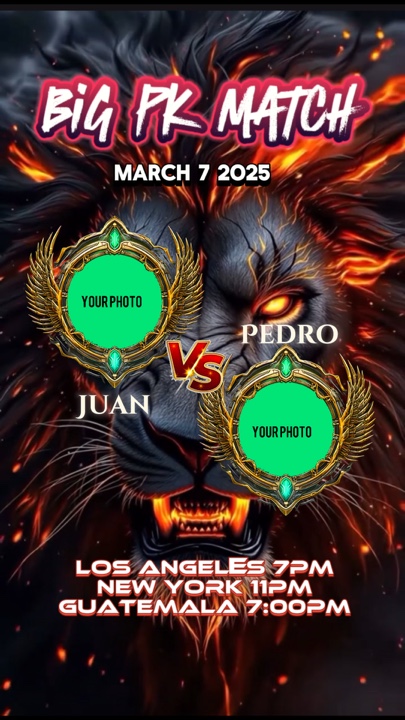 Pk match template 