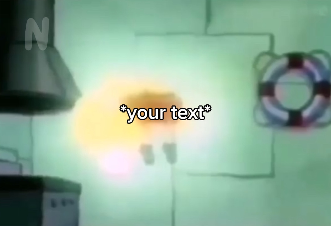 Bob Esponja flotando