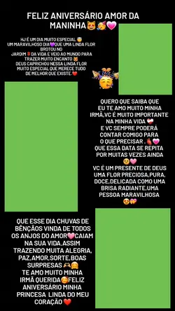 parabéns, irmã