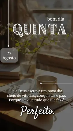 Quinta, 22 de Agosto
