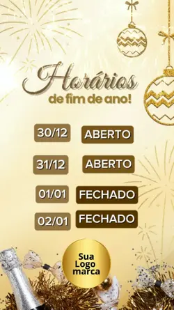 Horário ano novo