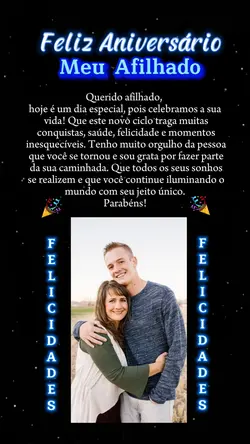 Parabéns Afilhado