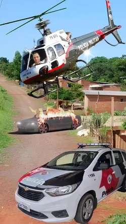 helicóptero Polícia 