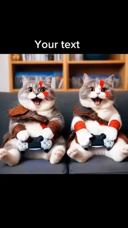 Funny Ai Gaming cats