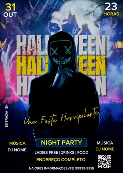 Convite Halloween 