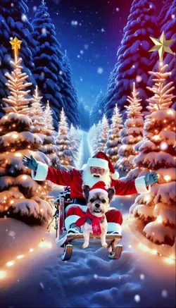 Sledding with Santa 