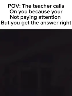 Not paying attention
