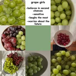 Red grapes or green?