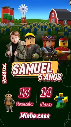 Convite Roblox 