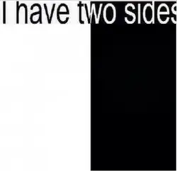 I have 2 sides...