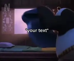 Kung fu panda sleeps