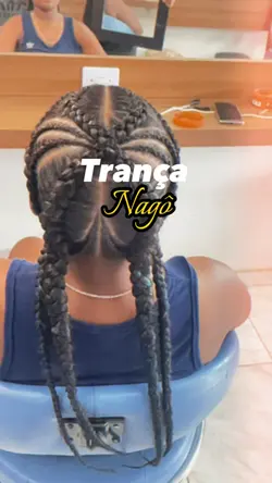 Trança nagô detalhad