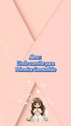 Convite 1ª Comunhão🎁