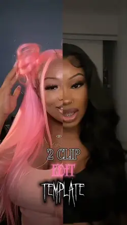 2 clip edit template