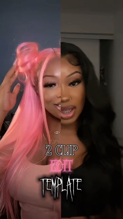 2 clip edit template