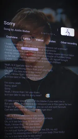 Sorry lyrics