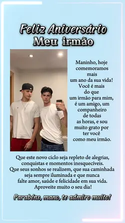 Aniversário Irmão 