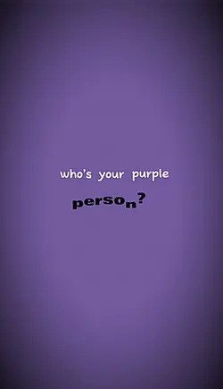 purple person