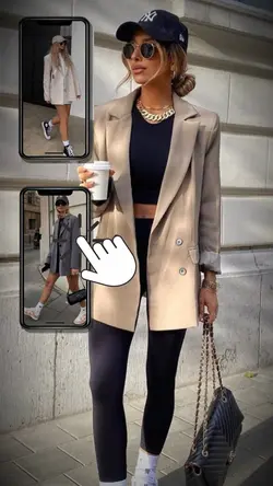 Transição de looks