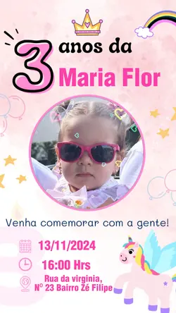 convite de niver