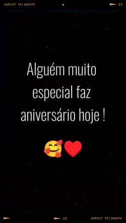 Aniversário hoje 