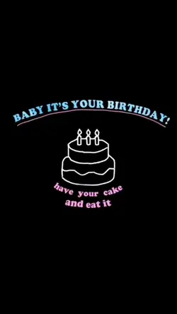 It’s your birthday!🎂