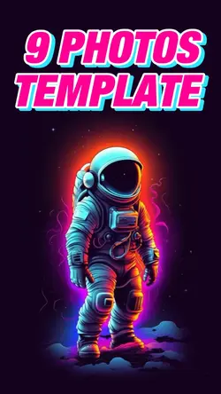 9 PHOTOS TEMPLATE 