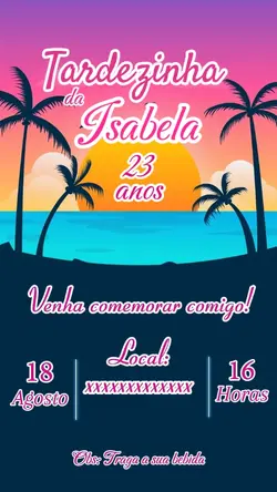 Convite aniversário 