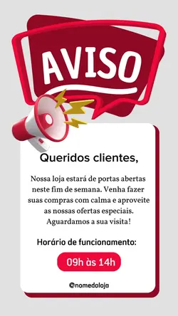 Loja Aviso 