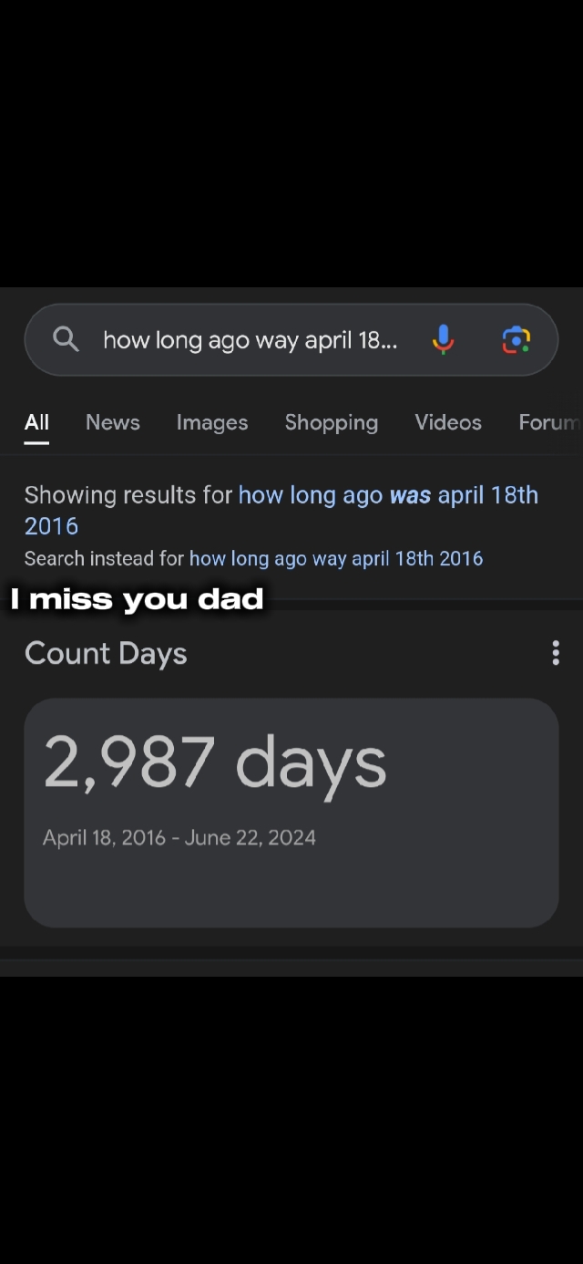 I miss you